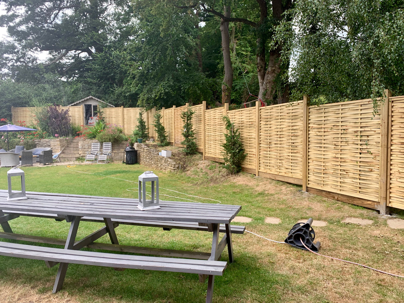 Outdoor Garden with Fence and Bench | Fencing and Landscaping Services by Heritage Sheds & Fencing Bristol